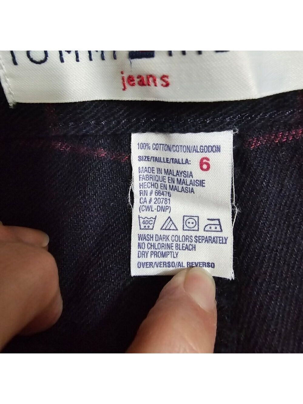 Tommy Hilfiger Vintage Windowpane High Rise Straight Leg Pants Sz 6 - Picture 7 of 8
